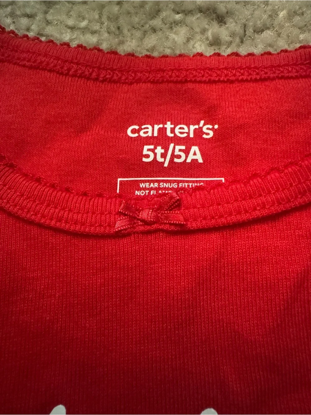 Carter's Red & Pink Holiday Cupcake Pajama Set